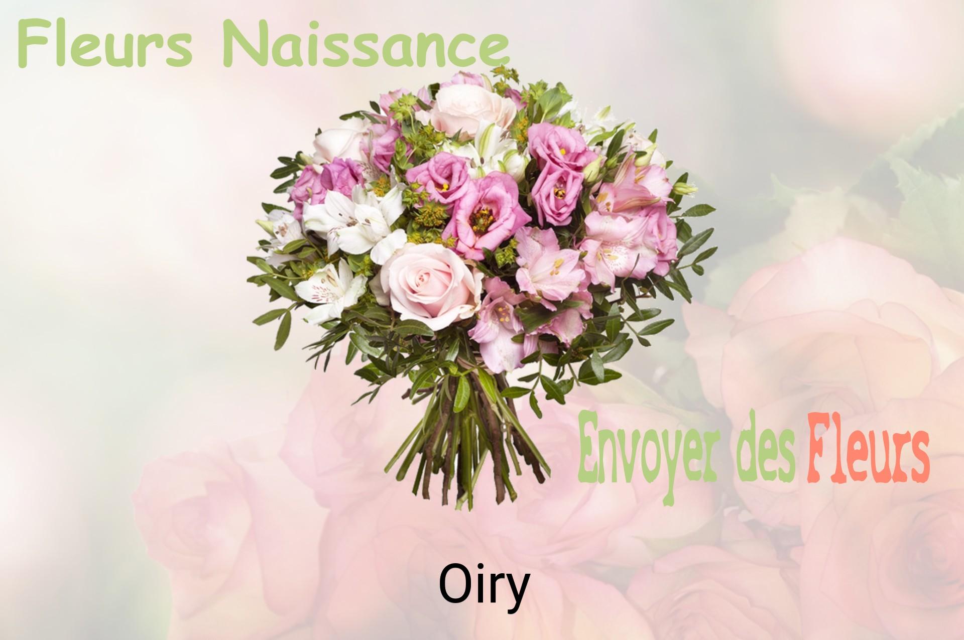 Bouquet de fleurs de naissance livré à Oiry